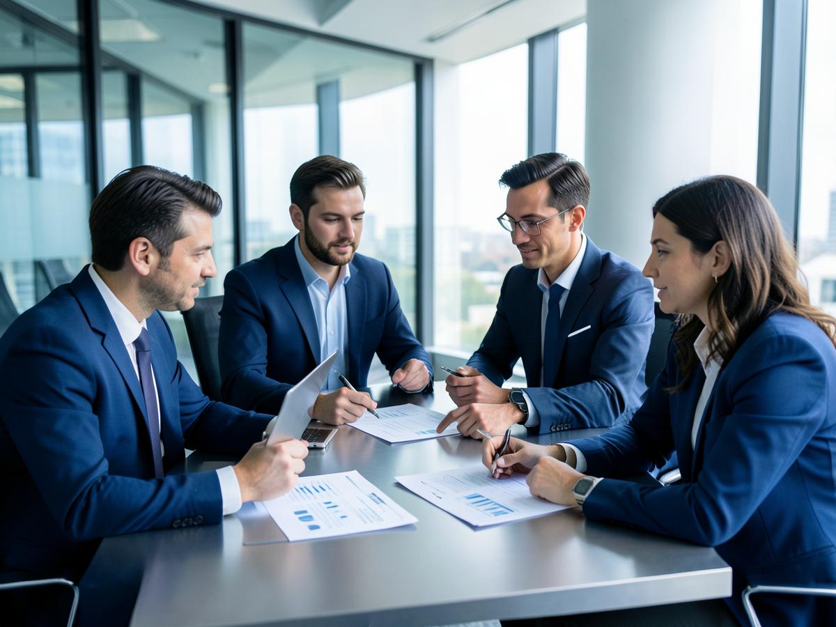 Weisz Accounting Services team reviewing tax documents